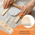 6Pcs Clay Rolling Pin, Clay Tools, Rolling Pin for Craft Ideal for Handmade Pottery Shaping, DIY Clay Artwork, Pastry Baking Molding and Creative Handicraft Making - Image 6