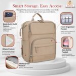 Infantso Premium Multifunctional Waterproof Diaper Bag For Mothers For Travel/Diaper Bags With Multi Compartments, Insulated Bottle Pockets, Hanging Strap, Anti-Theft Pocket, 27Lt Maternity Bag - Image 4