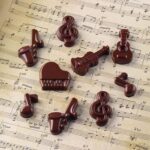 Musical Instrument Silicone Chocolate Mold Guitar Violin Flute Candy Moulds Ice Cube Fudge Chocolate DIY Jelly Gummy Cupcake Topper Birthday Theme Cake Decoration Fondant Cake Decorating Tools - Image 5