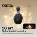 EVM EnSonic Over Ear Wireless Headphones | Bluetooth 5.3+EDR | 40mm Drivers | Deep Bass Sound | 40H Playtime | HD Mic | Foldable Design | AUX Support, Lightweight | 1-Year Warranty (EVM-WHF-01-Black) - Image 4