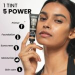 INSIGHT Skin Tint 5-in-1 Serum Foundation (30g) | SPF 20 PA++++ | Lightweight, Hydrating & Brightening with Niacinamide & Rice Water | Primer, Moisturizer & Sunscreen in One | For All Skin Types - Shade: Chai & Chill - Image 2