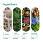 Be Bodywise Calcium Gummies | With Vitamin D3, B12 & Chicory Root Fibre | 500mg Calcium/Gummy| Supports Bone Strength, Joint & Muscle Health | Gut-Friendly Formula | No Added Sugar | 30 Gummies - Image 3