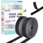 Bonzella Self Adhesive Hook and Loop Tapes, Mosquito Net Mounting Tape For Office use, Photo Frames, Multipurpose Double Sided Adhesive Hook & Loop Fastener Tape for Crafting & Wall Hanging (10M x 25mm)