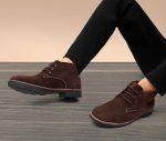 ARAMISH Men's Suede Leather Lace-Up Formal Ankle Chukka Boots - Image 4