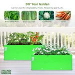 Anandi Green's Premium HDPE UV Protected 260 GSM Square Shaped Green Colour Plants Grow Bags Suitable for Terrace and Vegetable Gardening (Pack of 2, 24X18X9 INCH) - Image 5