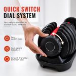 SLOVIC Adjustable Dumbbell 24kg | Dumbbells - Gym equipment for home workout | Dumbbell Set (24kg X 1) | Fitness Gym Dumbbells for Bench Press, Shoulder and Biceps| Anti Skid dumbles for all exercises - Image 4