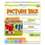 Skillmatics Picture Talk – Storytelling & Conversation Cards for Kids | 50 Real-Life Picture Cards, 300+ Questions, Social Emotional Learning, Communication Skills, Gift for Ages 4, 5, 6, 7, 8, 9