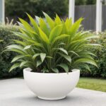 YUCCABE ITALIA FOXB KTR 18 INCH Pots for Plants Highly Durable Polymers Lightweight Indoor Outdoor Flower Pot Gamla Tree Planter Container Planters for Living Room, Balcony, Garden, Office