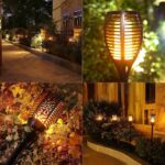 XERGY Solar Lights Outdoor Waterproof Dancing Fire Mashaal Flame Torch 96 LED 2200 mAh Battery Lantern Landscape Decoration Lighting Auto On/Off for Garden Balcony Driveway's (Large Size Pack of 4) - Image 5