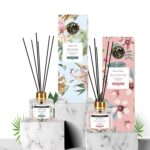 Soul & Scents Ocean and Blossom Reed Diffuser Set - 120ml with Free 6 Fiber Reed Sticks Each | Toxin Free & Stress Relief | Long Lasting | Room Freshener for Home, Bedroom & Office| Combo Pack of 2 - Image 2