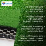 Utkarsh Garden Drainage Cell Mats (Thickness: 20 mm) Terrace/Kitchen Garden | Heavy-Duty, Highly Durable Polypropylene Water Drain Cell Mats for Indoor-Outdoor Home Garden | Pack of 10 - Image 6
