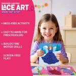 Chalk and Chuckles Princess Unicorn Lace Art Kit for Kids, Develop Fine Motor Skills, Mess-Free DIY Lacing Craft Activity, Creative Toy, Birthday Gift for Girls, Boys Ages 3 4 5 6 7 Years - Image 2