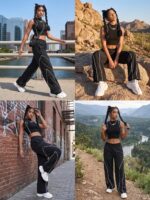 GRECIILOOKS Track Pants for Woman | Parachute Pant for Women Baggy | Loose Trousers for Women | Baggy Cargo Pant's for Woman | Trendy Parachute Pants for Travel & Everyday (Available in Plus Size) - Image 6