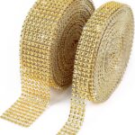 Rhinestone Lace for Saree Ribbon for Crafts, Cake, Birthday Decorations, Wedding, Baby Shower Event and Arts (7 Meter)