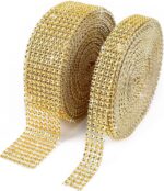 Rhinestone Lace for Saree Ribbon for Crafts, Cake, Birthday Decorations, Wedding, Baby Shower Event and Arts (7 Meter)