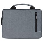 Dynotrek Dilus 15.6 inch Laptop Sleeve Case Pouch, with Double Handle Shockproof Protective Cover, Accessory Pocket, Briefcase Carrying Computer Hand Bag, HP, ASUS, Dell, Lenovo, Acer -Grey | Shockproof