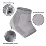 Vented Moisturizing Gel Heel Sock | 1 Pair Toeless Spa Socks for Cracked Heels, Dry Feet & Foot Calluses | Foot Care Treatment (Multicolor) - Image 3