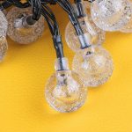 XERGY 30Led'S Crystal Globe Solar String Lights Outdoor, Waterproof Solar Outdoor Lights with 8 Lighting Modes, Solar Globe Lights for Garden Tree Patio Party Christmas (Warm White), 6.35 Meter - Image 6