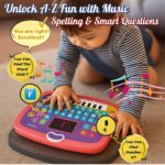 Graphene Learning Education Computer Piano Laptop Toy with Led Screen & Music Computer Tablet for Kids 5 Year Toddlers Baby Laptop Fun Activity Gift Toys 2-6 Years Boy Girl Multicolor - Image 5