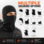 GRAND PITSTOP Helmet Mask (Black - Free Size) | Full Face UV Protection | Outdoor Face Cover | Dust, Wind, Sun Shield | Riding & Hiking Gear | Accessories for Men & Women - Image 6