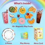 Skillmatics Pretend Play Playset - Restaurant Playset, 30+ Magnetic Food Items for Child's Play, Restaurant Toys, Back-to-School Kitchen Accessories, Gifts for Kids & Toddlers, Ages 3, 4, 5, 6, 7, 8 | Food Items for Child's Play, Kids Restaurant Toys, Back-to-School Kitchen Accessories, Gifts for Toddlers & Preschoolers - Image 3