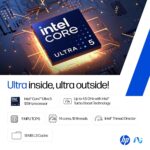 HP 15, Intel Core Ultra 5 125H (16GB DDR5, 1TB SSD) FHD, IPS, 15.6''/39.6cm, Win11, M365 Basic(1yr)*Office24, Silver, 1.65kg, fd1354TU, Intel Arc Graphics, FHD Camera w/Shutter, AI Powered Laptop - Image 3