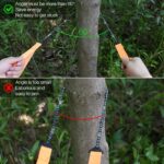 DRUCILA Pocket Chain Rope Saw Portable Hand Powered Saw With Sharp Teeth Blades for Wood Cutting Outdoor Hiking Camping Survival Gear Garden Work With Carrying Pouch. - Image 5