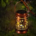 Solar Lanterns Outdoor Waterproof Gifts for Women Grandma Gifts for Mom Hummingbird Garden Decor Solar Hanging Lantern Metal for Patio Yard Festival Pathway Landscape (Hummingbird, 1) - Image 5