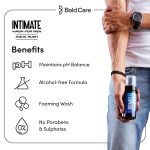 Bold Care Aqua Rush Foaming Intimate Wash for Men [120 ml] with Tea Tree Oil, Aloe Vera & with hazel | pH Balancing Wash | No Alcohol, No Parabens, No Sulphates | No Itching, Irritation & Bad Odor - Image 4