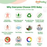 OYO BABY Extra Absorbent Waterproof Baby Dry Sheet | Quick Dry Sheet for New Born Baby Bed Protector, Soft & Breathable Rubber Sheet for Bed (Grey + Salmon Rose, Small Combo 2) - Image 2