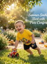 Baby Clothing Set for Boys & Girls Pack of 3 – Pure Cotton T-Shirt & Shorts Summer Dress Combo for Infants & Toddlers Soft Breathable Unisex Baby Clothes Size 0 upto 24 Months - Image 6