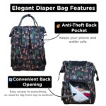 Motherly Patented Diaper Bag Backpack for Moms | Waterproof Baby Travel & Maternity Bag |Spacious Nappy Bag with Multiple Compartments, Insulated Bottle Pockets & Warranty (VivaLuxe Series) - Image 4