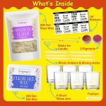 Craftinger DIY Candle Making Kit - Complete Set With 400Gm SOYA Wax, Gel Wax, Jars, Wicks, Pigments, And Labels For Adults & Beginners,Multicolor - Image 2