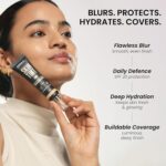 INSIGHT Skin Tint 5-in-1 Serum Foundation (30g) | SPF 20 PA++++ | Lightweight, Hydrating & Brightening with Niacinamide & Rice Water | Primer, Moisturizer & Sunscreen in One | For All Skin Types - Shade: Chai & Chill - Image 7
