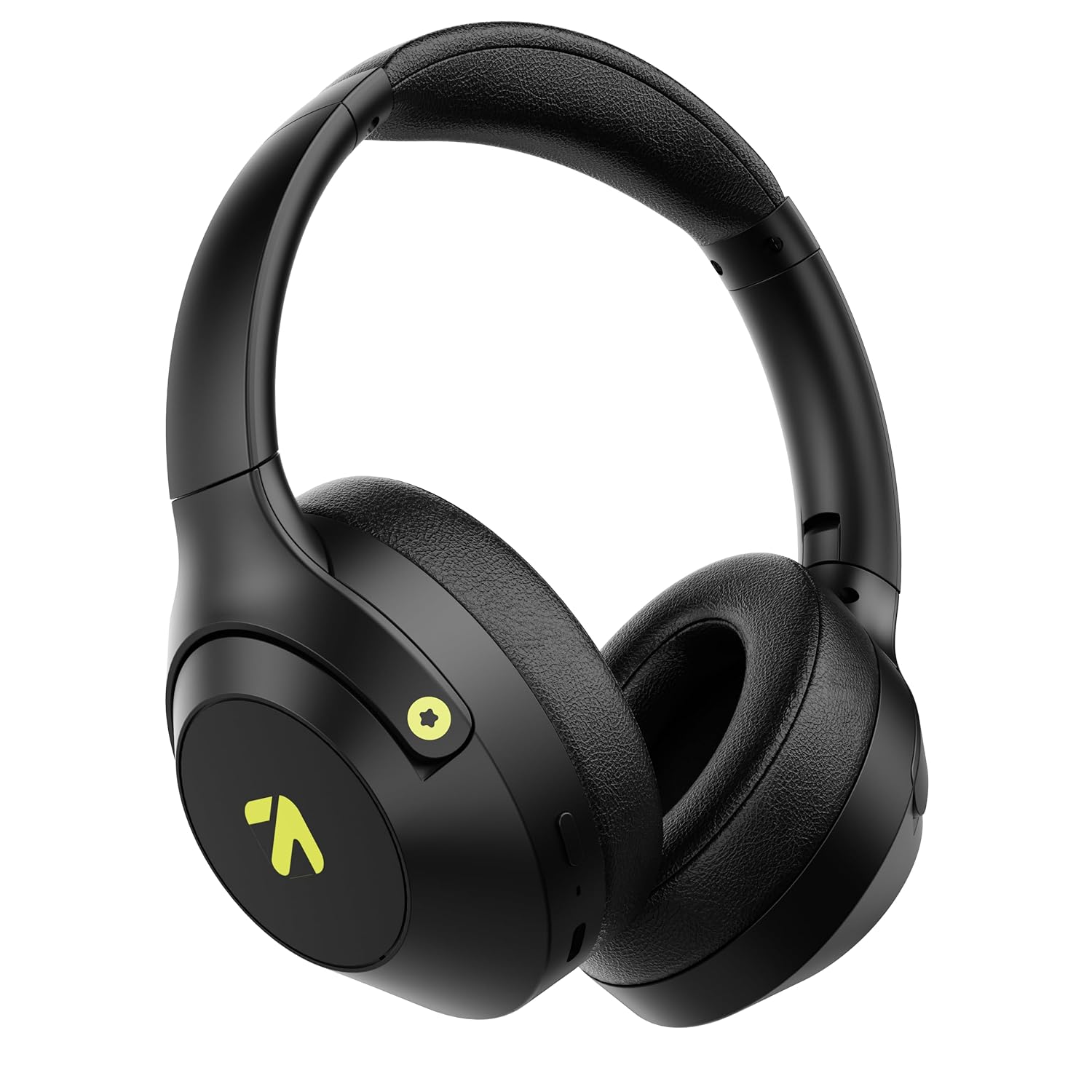 81QY9VN8EwL._SL1500_.jpg GOBOULT Flex On Ear Bluetooth Headphones with 80H Playtime, 40mm Bass Drivers, Zen™ ENC Mic, Type-C Fast Charging, BT 5.4, AUX, 60ms Low Latency, IPX5, Wireless Headphone(Jet Black) - Image 1