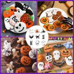 Halloween Cookie Cutters Set, 9-Piece Halloween Cutters - Stainless Steel Silver, Including Pumpkin, Ghost, Bat, Witch Hat, Candy Etc Baking Stamps Tool, for Holiday DIY Cookie and Kitchenware - Image 7