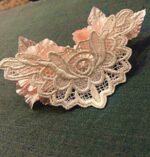 Orient Lace Craft Ecru Color,Embroidered Sew On Lace Patch for Lace Jewelry,Suits,Saree & Dupatta Qty 5 Pieces ,Used As Trims,Borders,Designer Embroidery Patch,Applique,Sewing Supplies,3D Rayon Lace Patch Work,DIY Art & Craft . - Image 2