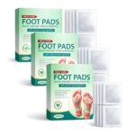 100% Herbal And Gentle Ingredient Detox Foot Pads, 10 Pieces, Natural Ingredients for Sleep Aid, Pain Relief, Toxin Removal with Bamboo Vinegar and Acupoint Micro-Massage Technology (PACK OF 100)