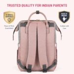 MAMMA Dual Partition Diaper Bag For Mothers for Travel, Baby Bag for Mother Travel,16 Pockets Diaper Bags for Mom and Hospital Bag for Delivery Women,Unisex Baby diaper Bag with 9 Month Warranty - Image 9