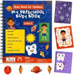 CocoMoco Kids Busy Book for Toddlers 2-4 Years | Educational Toys for 2+ Year Old Boys Girls | Montessori Busy Binder Quiet Book | Activity Books with 7 Learning Games | Return Gift for Birthday