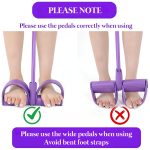 4 Tube Pedal Resistance Band for Exercise, Fitness Pull Rope Tummy Trimmer for Home Workout, Yoga & Strength Training Equipment for Men and Women – Elastic Sit Up Bar Body Toner - Image 7