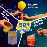 Junior Science Kit for Kids Age 4-14 Years Old, 50+ Science Experiments Including DIY - Under Water Volcano, Exploding Art, Balloon Inflator & More | Birthday Gift | Educational Toy | Stem Learning | DIY STEM Kit, Colour Quest, 30 Bonus Experiments, Birthday Gift for Kids - Image 4