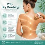 Episkey Dry Skin Body Brush Improves Skin's Health and Beauty With Natural Bristle | Remove Dead Skin and Toxins, Cellulite Treatment, Exfoliates, Stimulates Blood Circulation (WOODN_BATH) - Image 4