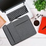 Laptop Sleeve Bag with Handle & 2 Front Pockets | Slim Lightweight Protective Laptop Case hHandle & Two Front Accessories Pockets Laptop Bag - Image 2