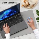 ZEBRONICS Groot Wireless Mouse, Dual Mode (2.4GHz + BT), Upto 1600 DPI, Silent Operation, 3 Buttons, Comfortable & Ergonomic, for Mac | Laptop | Computer, with 2 Years Warranty (Blue) - Image 3