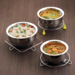 Suraj Kitchenware Stainless Steel Buch Table Ring Round 5mm Size No 3|Thick Heat Resistance Hot Pot Stand for Dining Table with Anti Skid Buch| - Image 2