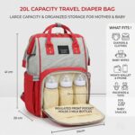 Diaper Bag Backpack for Mothers | Waterproof Baby Travel & Maternity Bag | Insulated Bottle Pockets | Hidden Mobile Pocket | Large Capacity Multi-Compartment Baby Care Backpack - Image 2