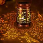 Solar Lanterns Outdoor Waterproof Gifts for Women Grandma Gifts for Mom Hummingbird Garden Decor Solar Hanging Lantern Metal for Patio Yard Festival Pathway Landscape (Hummingbird, 1) - Image 8