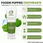 Foodie Puppies Dental Care Cool Mint Toothpaste for Dogs - 100g with Soothing Mix of Clove and Cinnamon Oil | Tartar Control Enzymatic Toothpaste Suitable for all Dogs and Puppies - Image 5