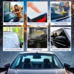 Automotive Oil Film Cleaning Brush, Glass Cleaning Board, Car Glass Oil Film Removal Cleaner, Powerful Windshield Cleaner & Oil Film Remover, Enhance Visual Effect of Windshield-2Pcs - Image 7
